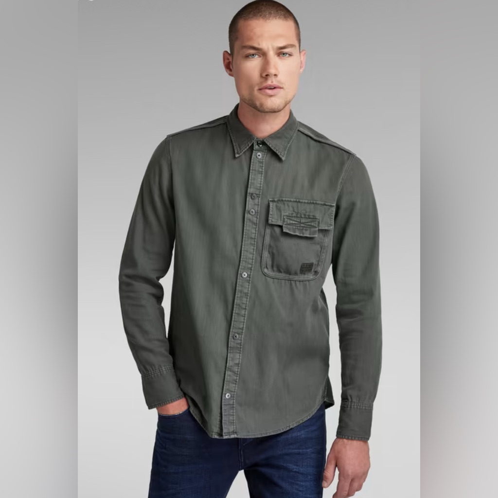 G-Star Bound Pocket Slim Shirt Size Medium